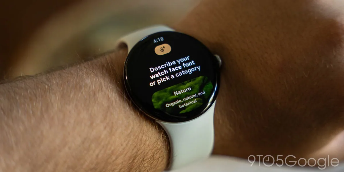 Pixel Watch 4 gets AI-generated watch face update