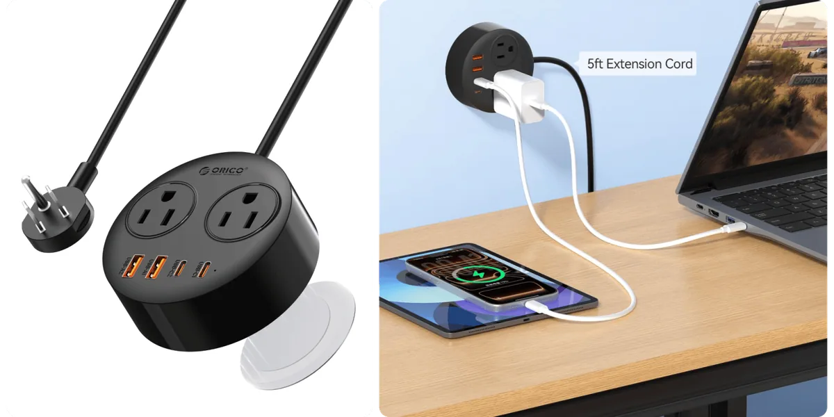 Magnetic USB-C power strip now available for $18