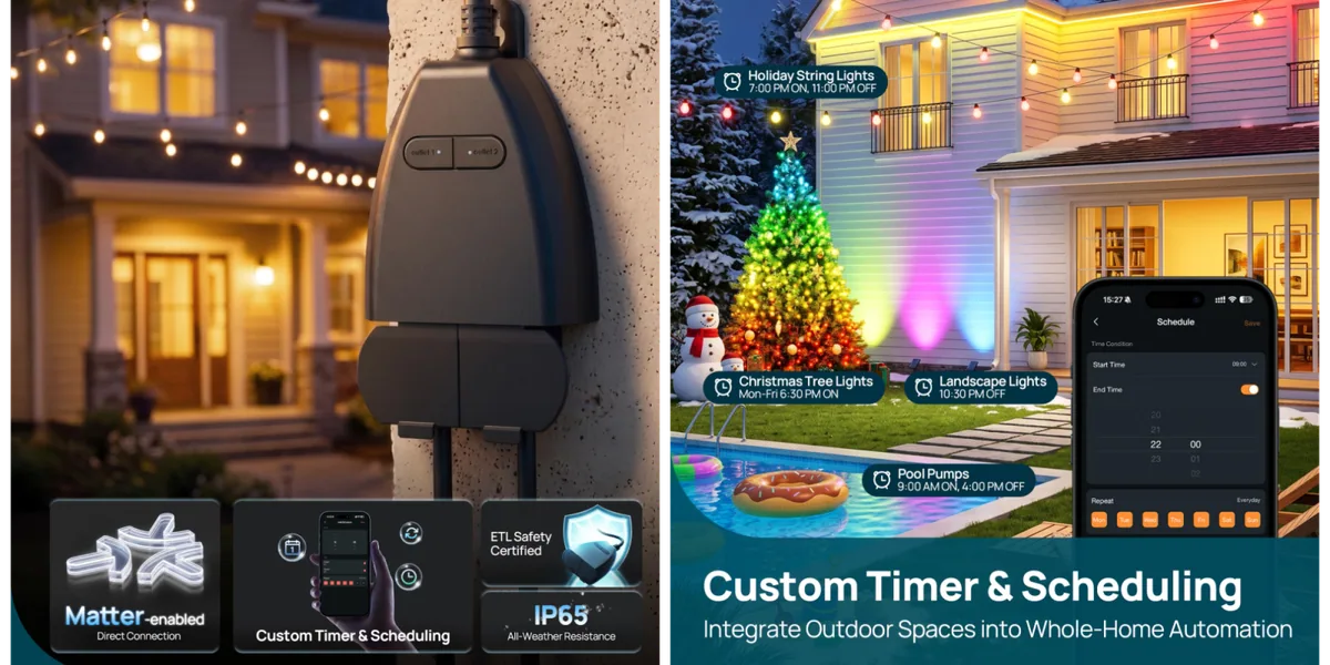 Matter Outdoor Smart Plug now available for $23