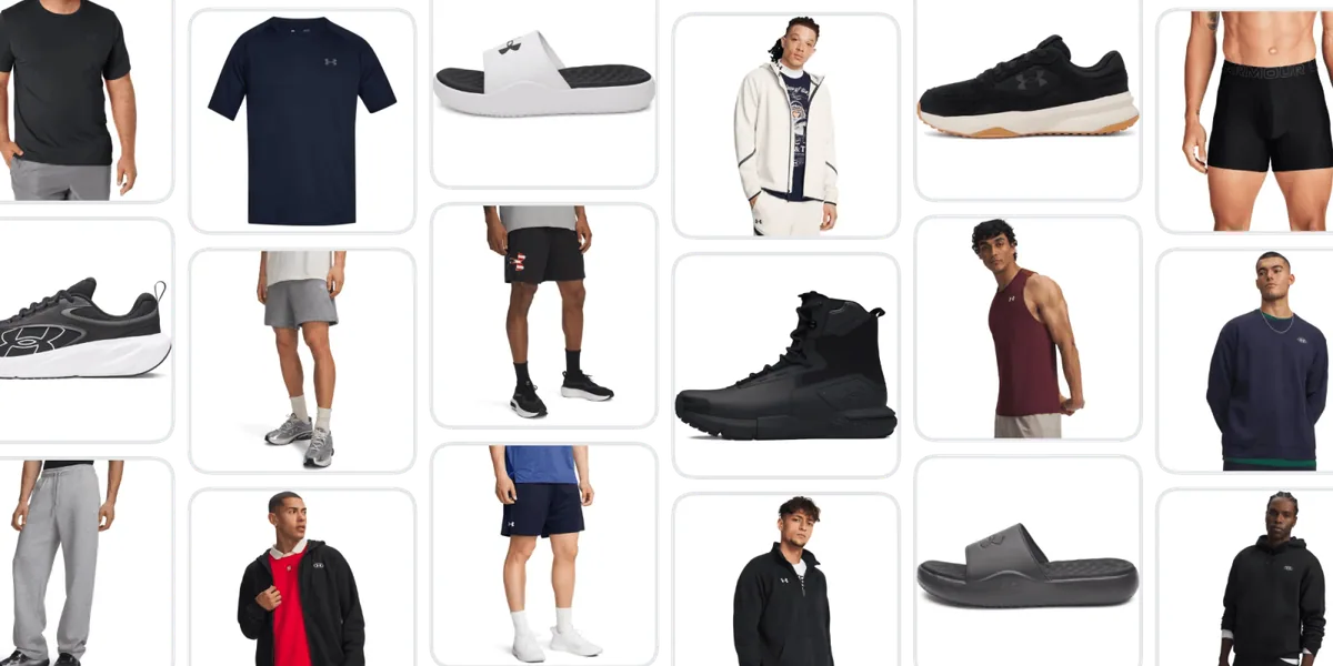 Under Armour apparel and gear on sale from $14