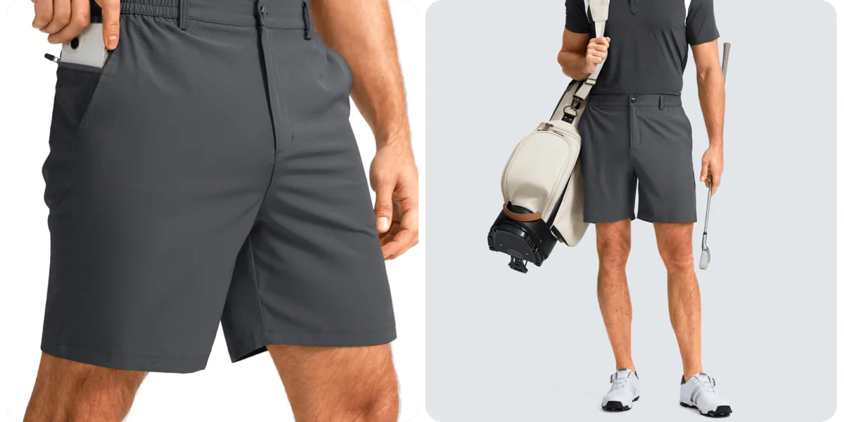 Golf shorts with smartphone pocket now available for $20