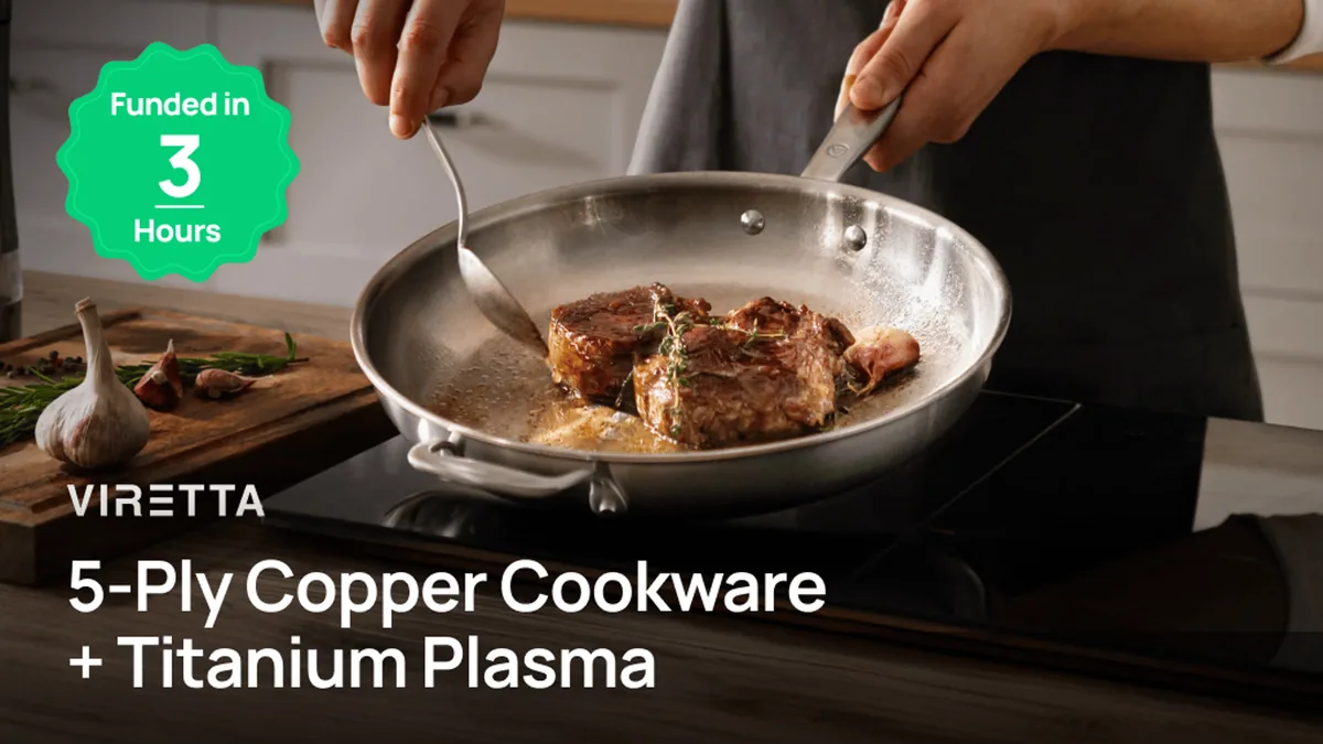 Sponsored: Viretta: 5-Ply Copper Cookware + Titanium Plasma