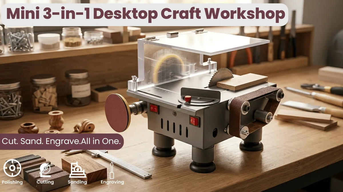 Sponsored: Mini 3-in-1 Desktop Craft Workshop