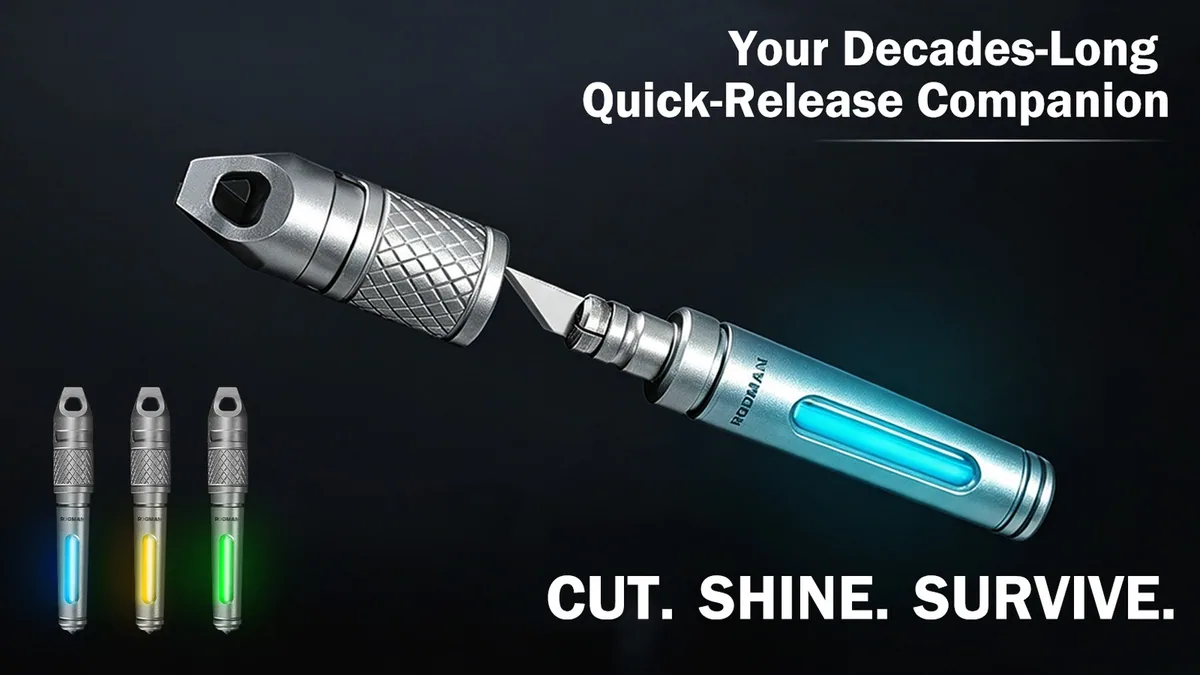 Sponsored: RODMAN:Titanium Quick-Release EDC Tool with Tritium Glow