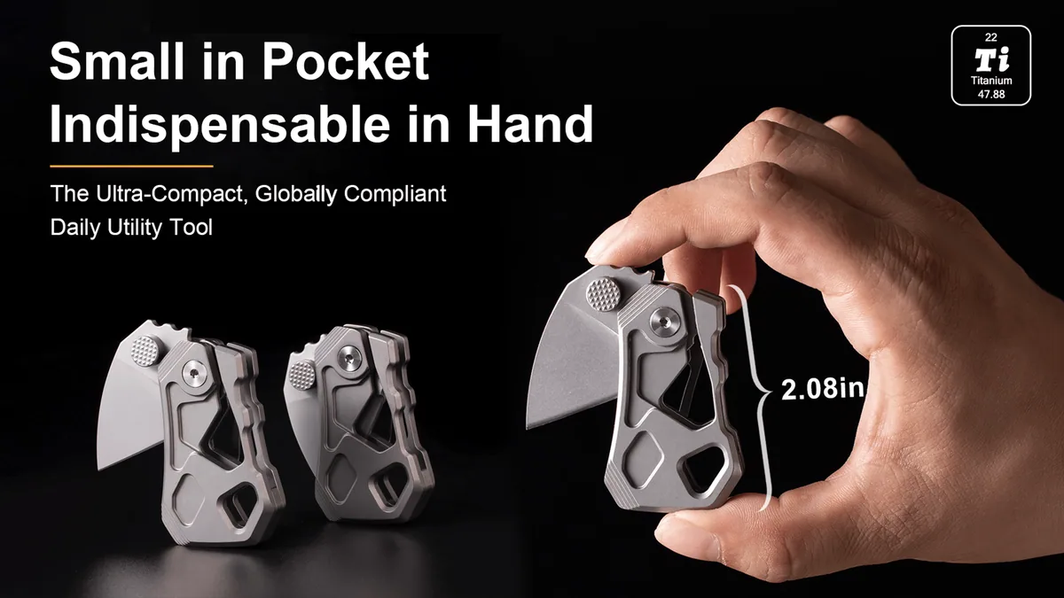 Sponsored: Ti-Toucan: A Titanium EDC Folding Knife–Big Beak, Sharp Edge