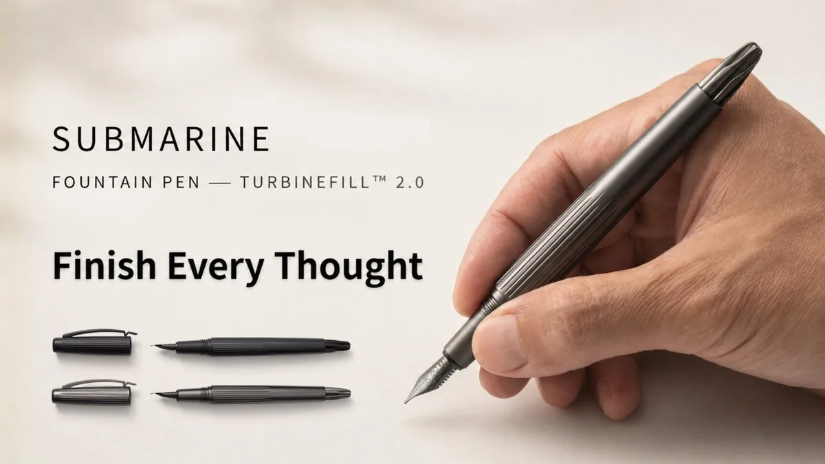 Sponsored: Submarine Fountain Pen — TurbineFill™ 2.0 Affiliate Program