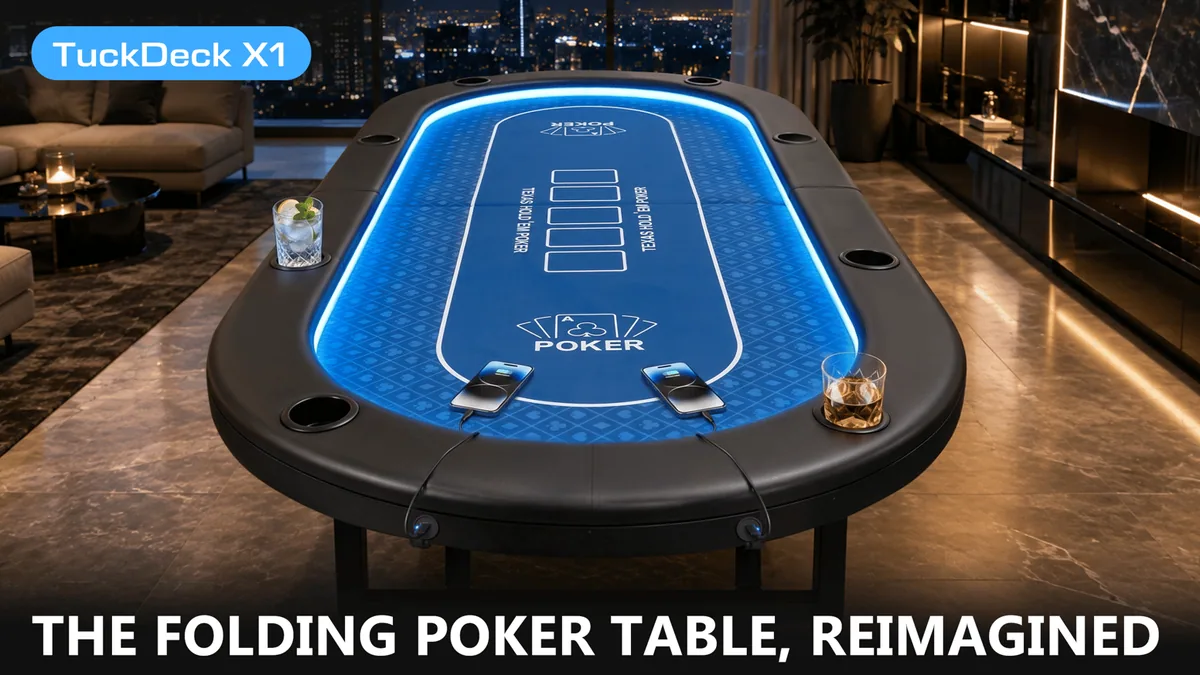 Sponsored: TuckDeck X1: The Folding Poker Table With Charging Station.