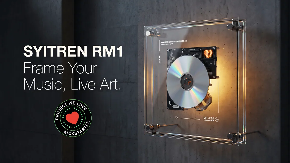 Sponsored: SYITREN RM1: Frame Your Music, A Living Art CD Player