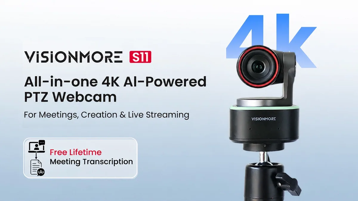 Sponsored: VisionMore: Pocket Al-Powered 4K PTZ Webcam for Creators