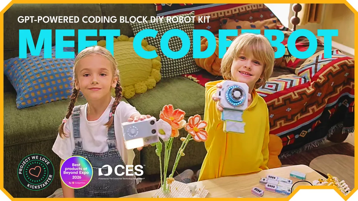 Sponsored: CodeeBot: World's 1st GPT-Powered Coding Kit Kids Can Touch