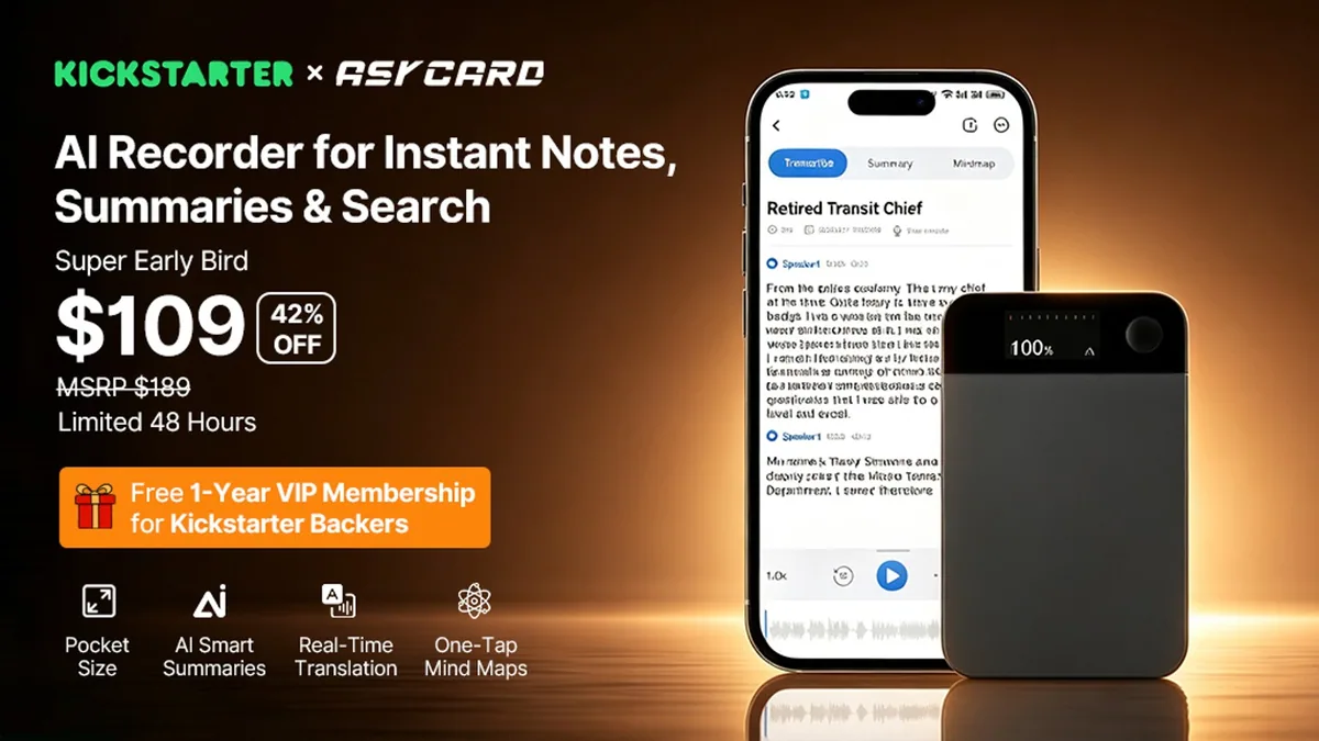 Sponsored: AskCard One — Your Pocket AI Meeting Assistant.