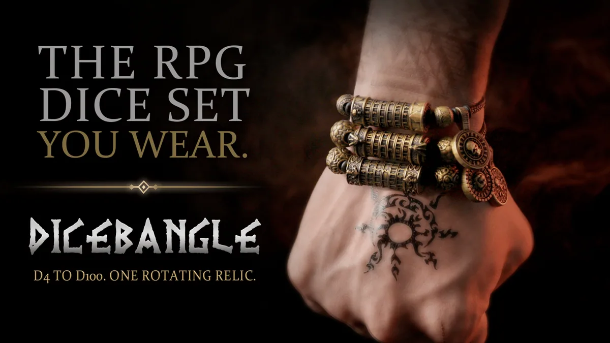 Sponsored: DICEBANGLE: The Brass RPG Dice Bracelet